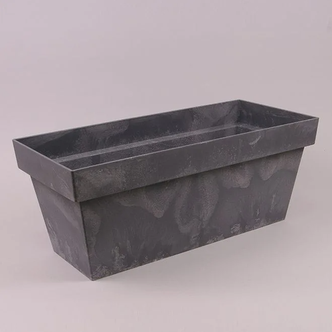 Балконный ящик Flora Cube Case Beton Effect 40 см Маренго (90355)