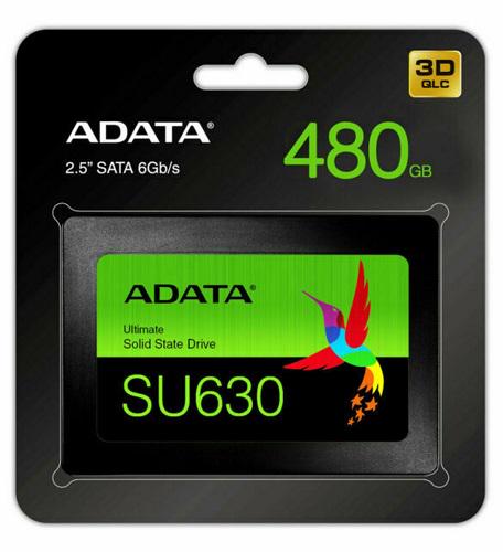 Накопичувач ADATA SSD Ultimate SU630 480 Гб 3D QLC Black (47dd0f57) - фото 1