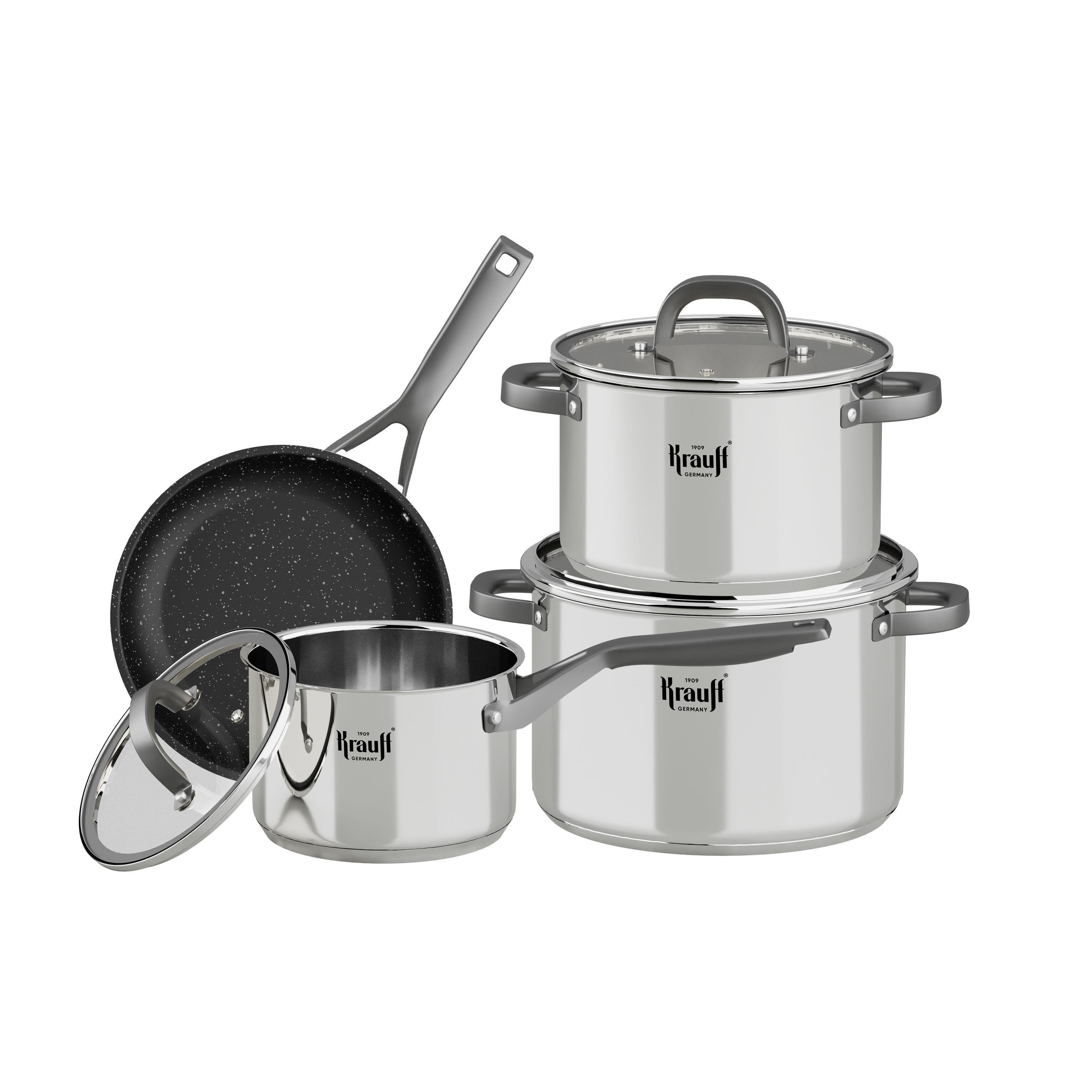 Набор кастрюль Krauff Prime Chef с набором ножей Black Edition (55-333-440) - фото 3