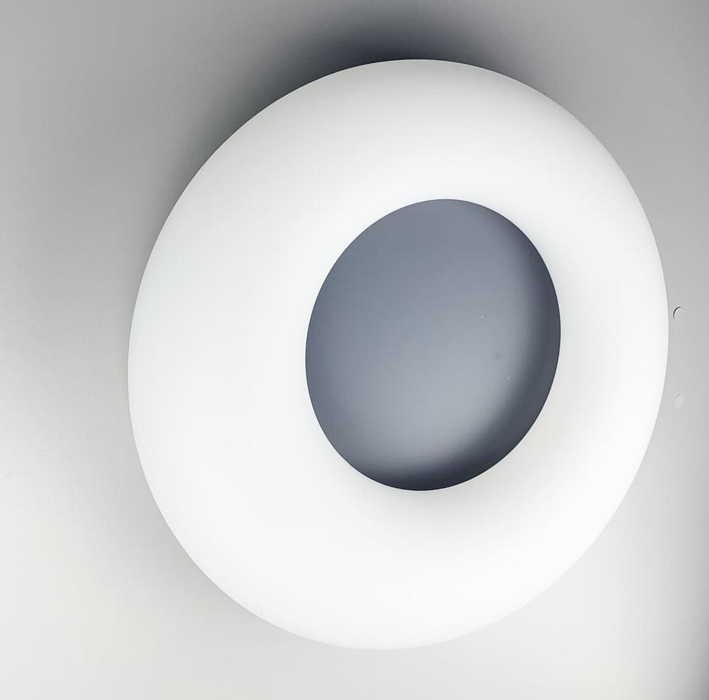 Люстра потолочная LED с серой серединой Ø 47 см (6001 001-460 GR)