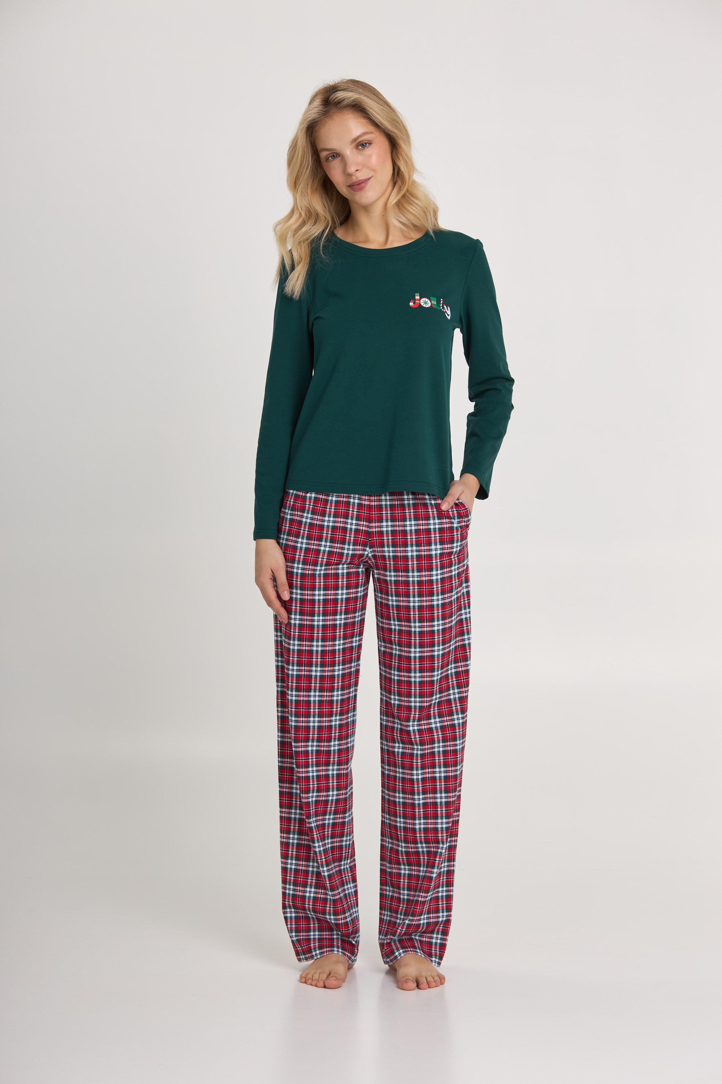 Пижама женская  Ellen Jolly lpk 0180/39/02 2XL Зеленый/Красный