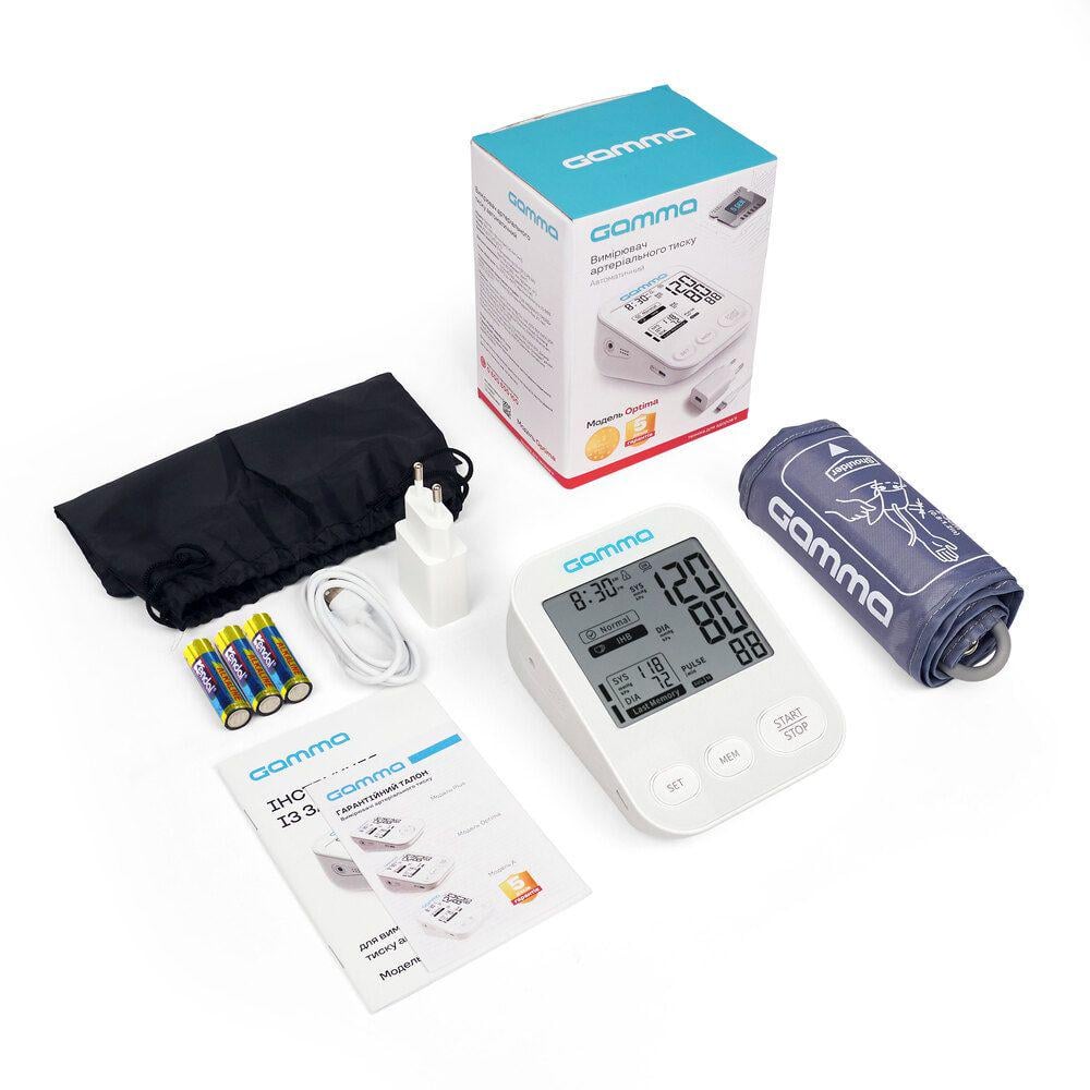Тонометр Gamma Optima автоматический на плечо гарантия 5 лет - фото 3