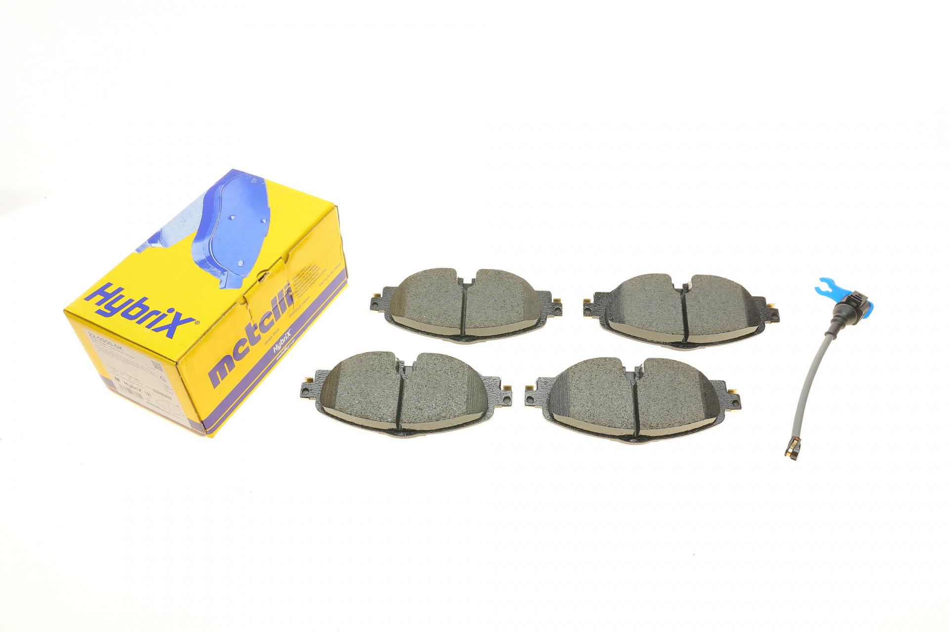 Тормозные колодки передние METELLI для Audi A3/Q2/Q3/Seat/Skoda Octavia/Kodiaq/VW Golf/Passat B8 12-с датчиком (22-0950-0K)