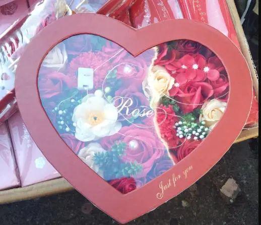 Подарочный набор Love Light Rose Flower мыло из роз в коробке