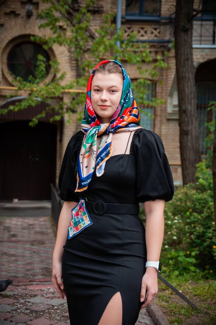 Хустка My Scarf Украінська абетка 90x90 см (27181817) Хустка My Scarf Украінська абетка 90x90 см (27181817)
