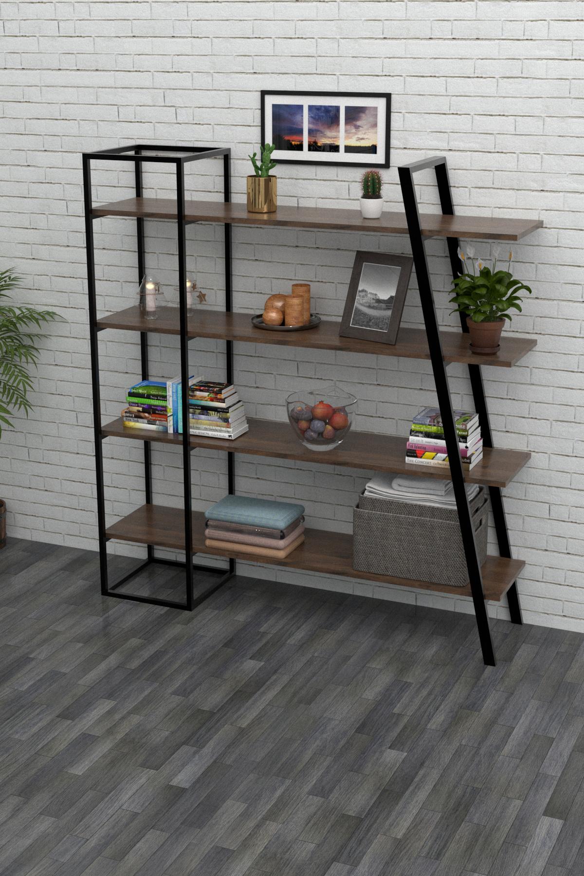 Стеллаж EcoLoft Альтарис DSP-1056-3 в стиле лофт Макадамия (30475436)