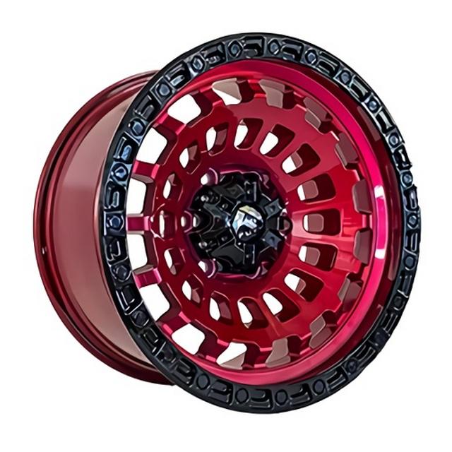 Диски литі Off Road Wheels OW1025 9x17 6x139,7 ET-12 DIA110,5 Red/Black Lip/Black Rivets (1002213002)