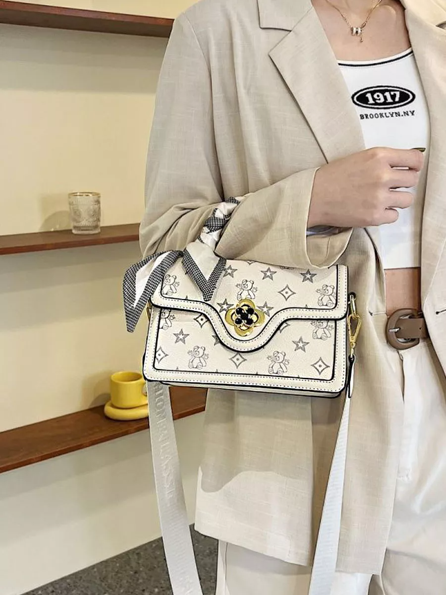 Сумка-клатч женская Beibaobao через плечо Белый (878763) - фото 8 Сумка-клатч женская Beibaobao через плечо Белый (878763) - фото 8