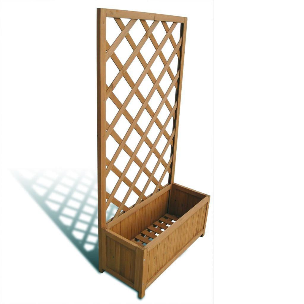 Кашпо со шпалерой из дерева Гелепо Сепия (КШР-000808)