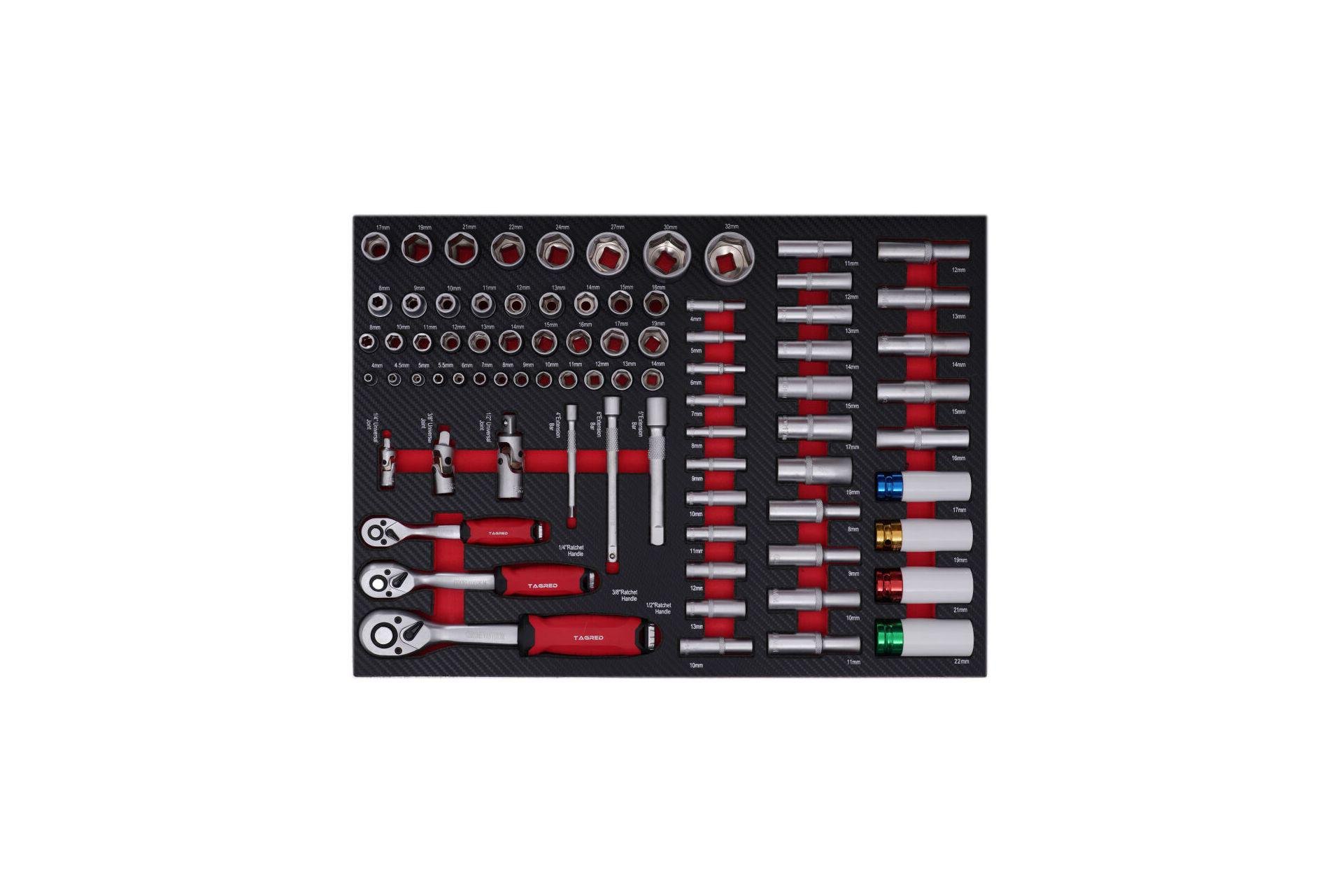 Візок з інструментами Tagred TA214 для майстерні 298 ел. (12738786) - фото 11
