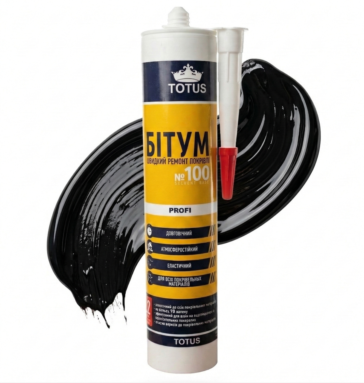 Герметик кровельный TOTUS Битум No 100 300 г (1133900638)
