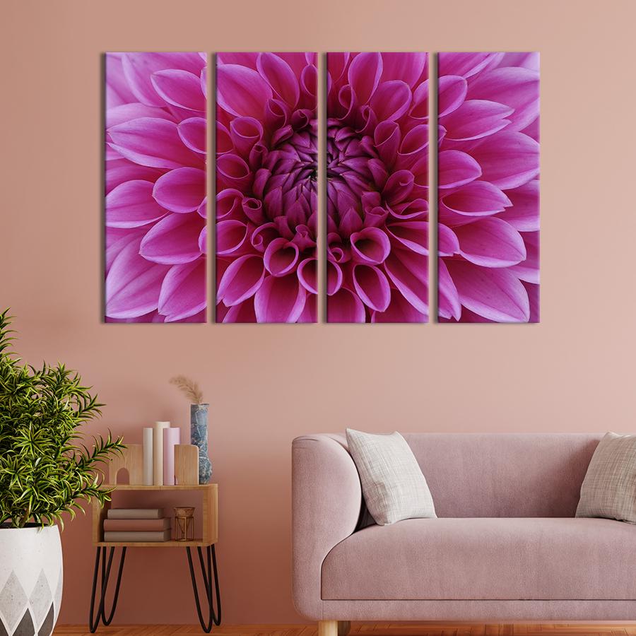 Картина на холсте Пышная розовая хризантема 209x133 см (799-41) Картина на холсте Пышная розовая хризантема 209x133 см (799-41)