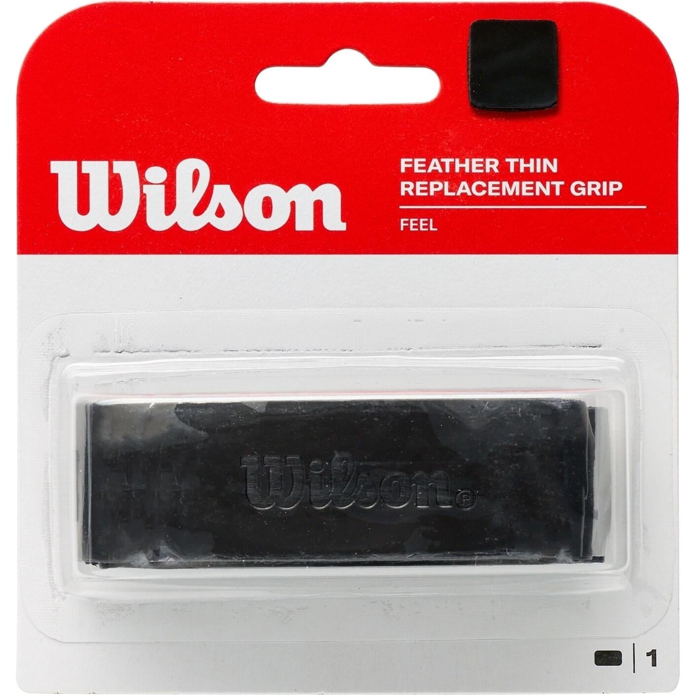 Обмотка для ракеток Wilson FEATHER THIN REPLACEMENT GRIP Черный (WRZ4204bk)