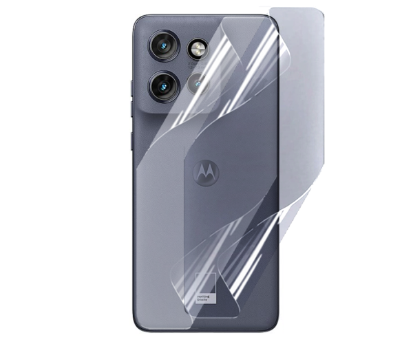 Противоударная гидрогелевая пленка Hydrogel Film для Motorola Edge 50 Neo на заднюю панель, Transparent