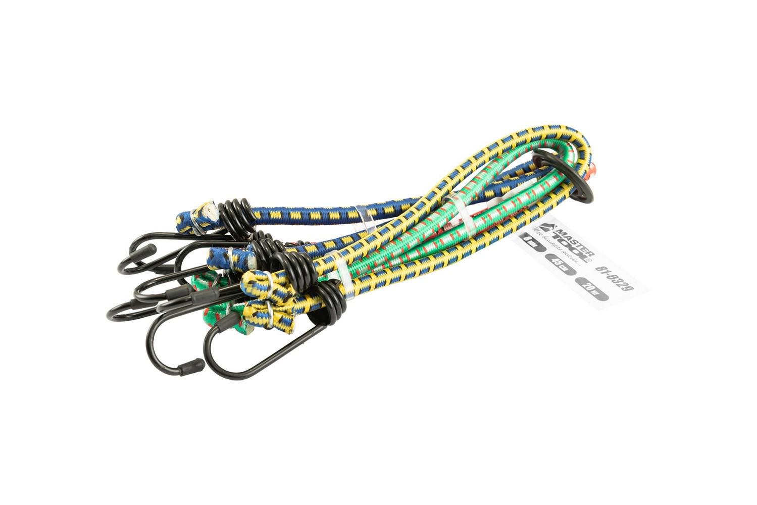 Стяжка вантажу гумова MasterTool Павук Ø8 мм 45 см 8 гачків (81-0329)