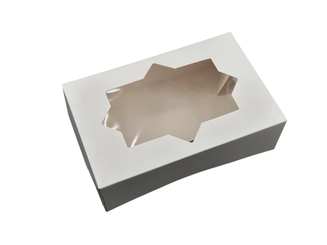 Коробка подарочная сборная с прозрачным окном картонная 22,5х14,5х7 см Белый (OA-63) - фото 1 Коробка подарочная сборная с прозрачным окном картонная 22,5х14,5х7 см Белый (OA-63) - фото 1