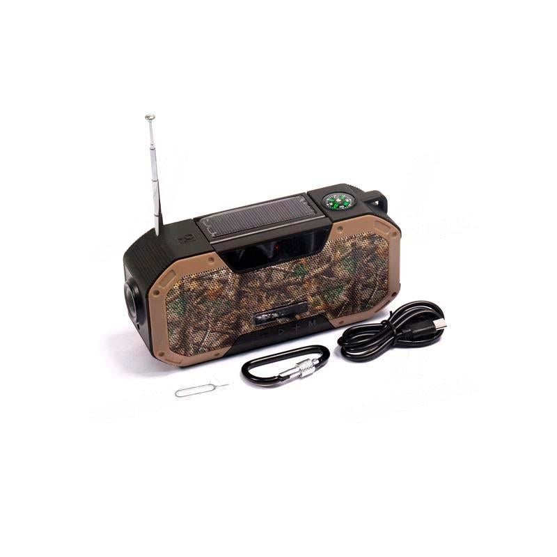 Фонарик-колонка Axxis Bluetooth PowerBank 5000mA солнечная батарея (ax-945)