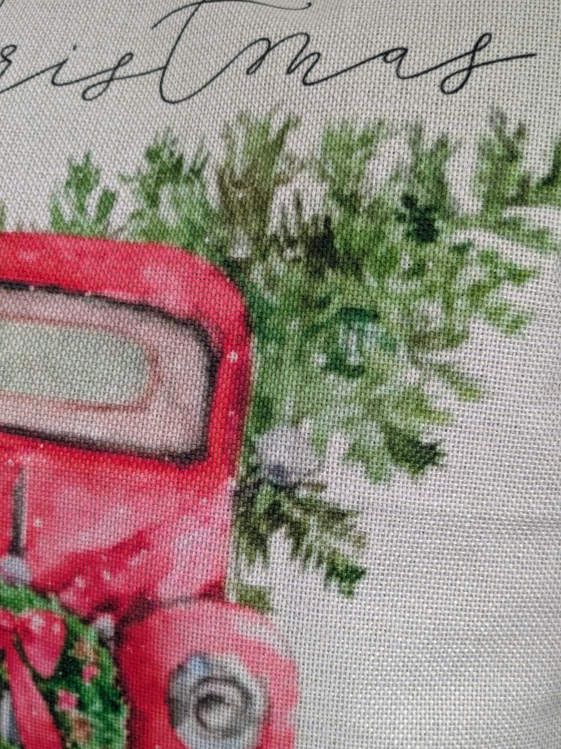 Наволочка новорічна Автомобіль акварельний 45х45 см (29506070) - фото 3 Наволочка новорічна Автомобіль акварельний 45х45 см (29506070) - фото 3