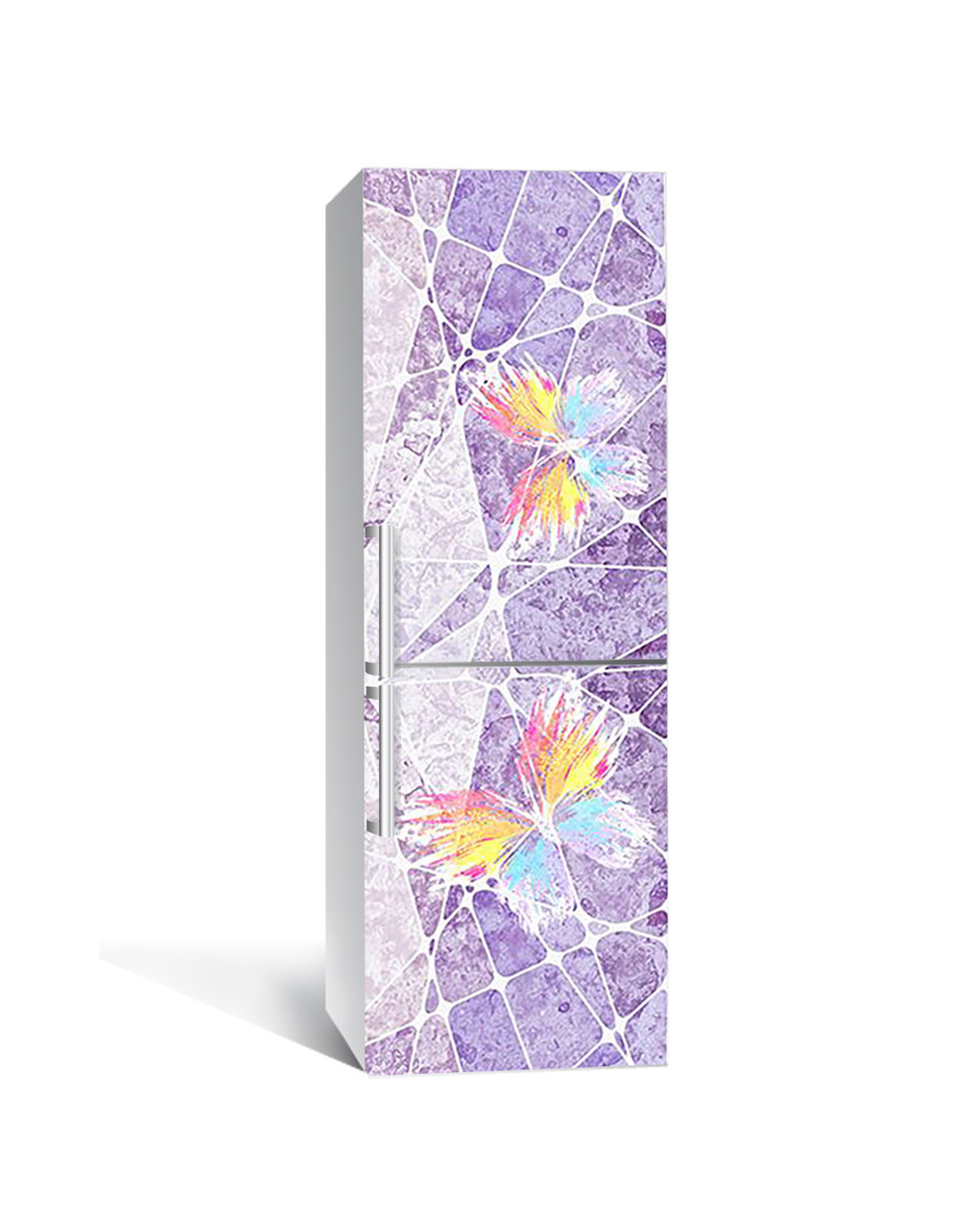 Наклейка 3D на холодильник Zatarga Красочные Бабочки 650х2000 мм (1283915501)