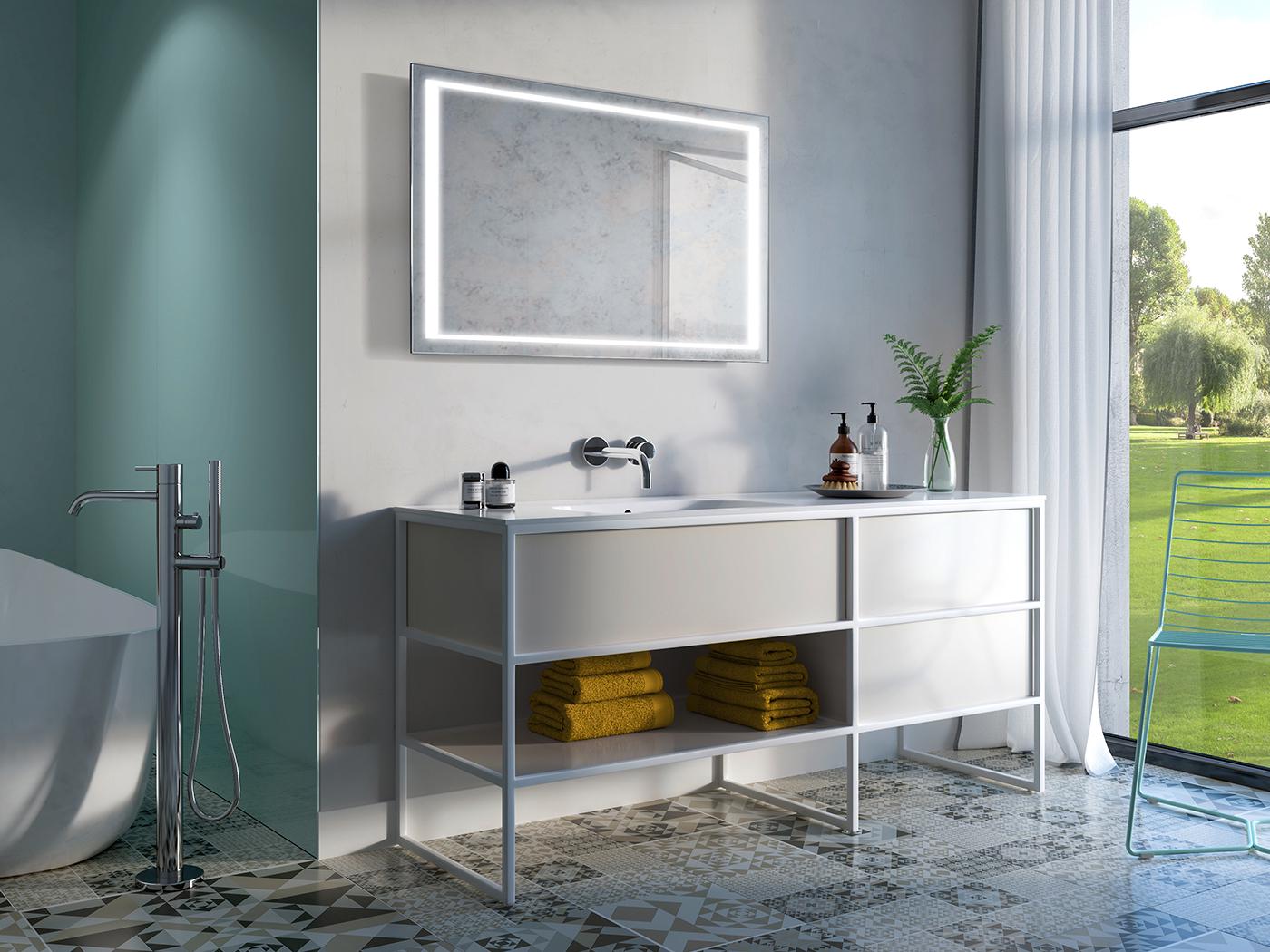 Зеркало Dim Dzerkal TOVA с LED-подсветкой 60х70 см (8892)