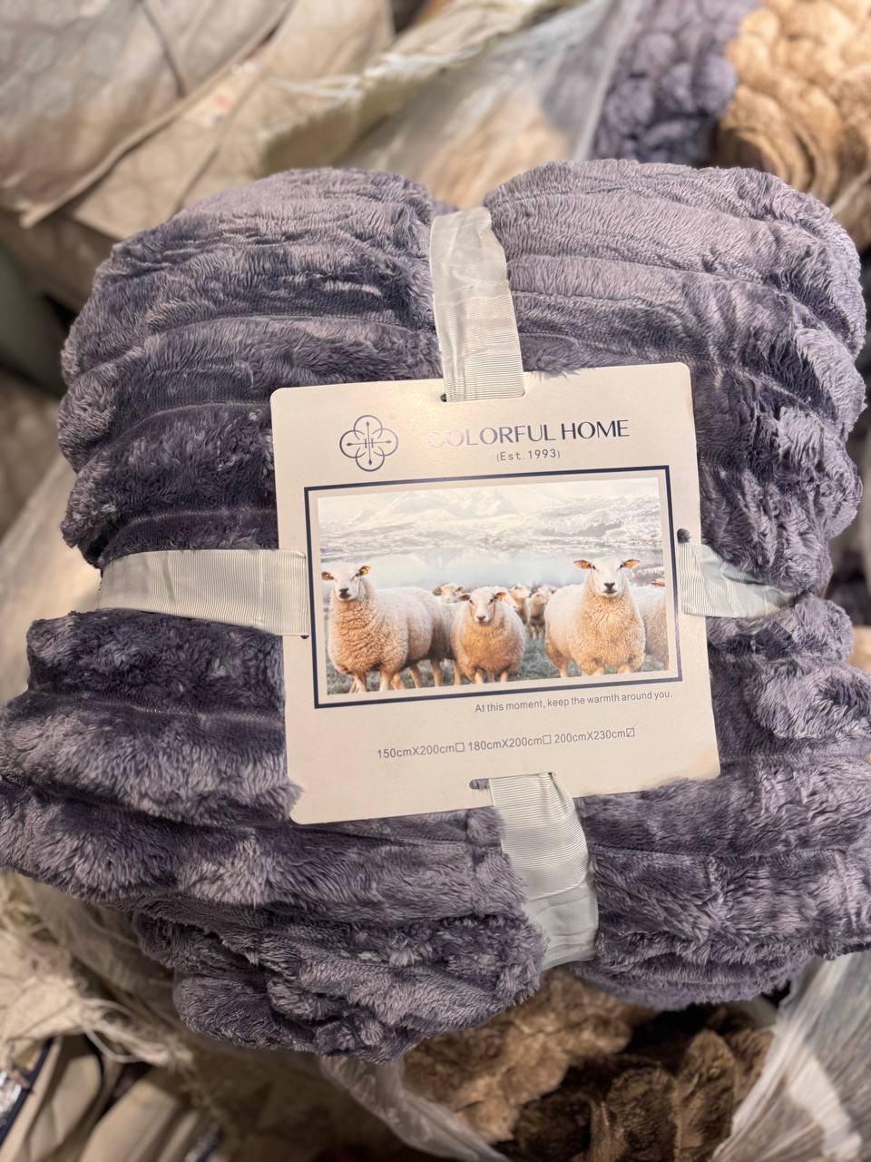 Плед плюшевый 200х220 см Сиреневый (Д-al-sh-ovEV-003) - фото 2 Плед плюшевый 200х220 см Сиреневый (Д-al-sh-ovEV-003) - фото 2