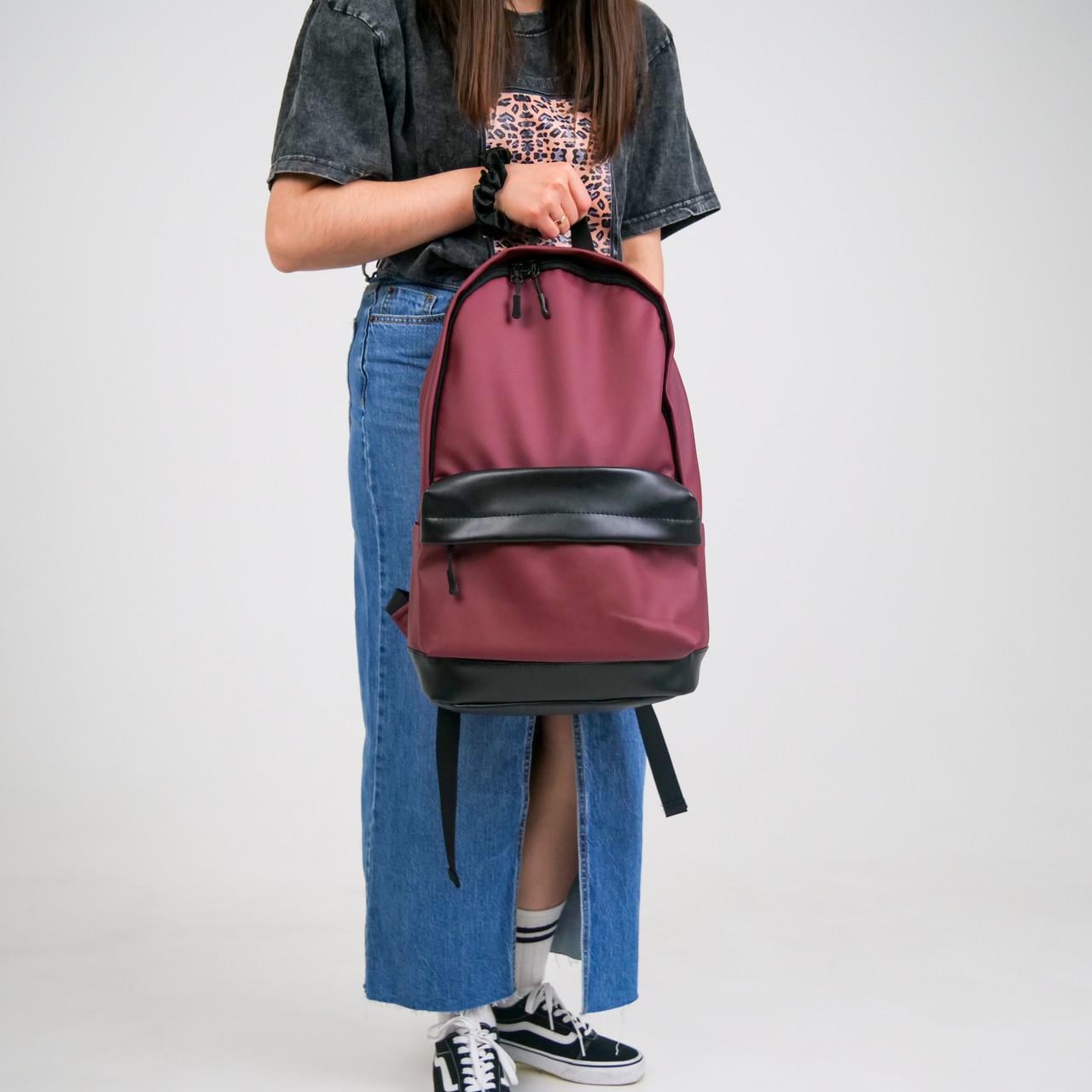 Рюкзак City в экокожи Бордовый (2192264322)