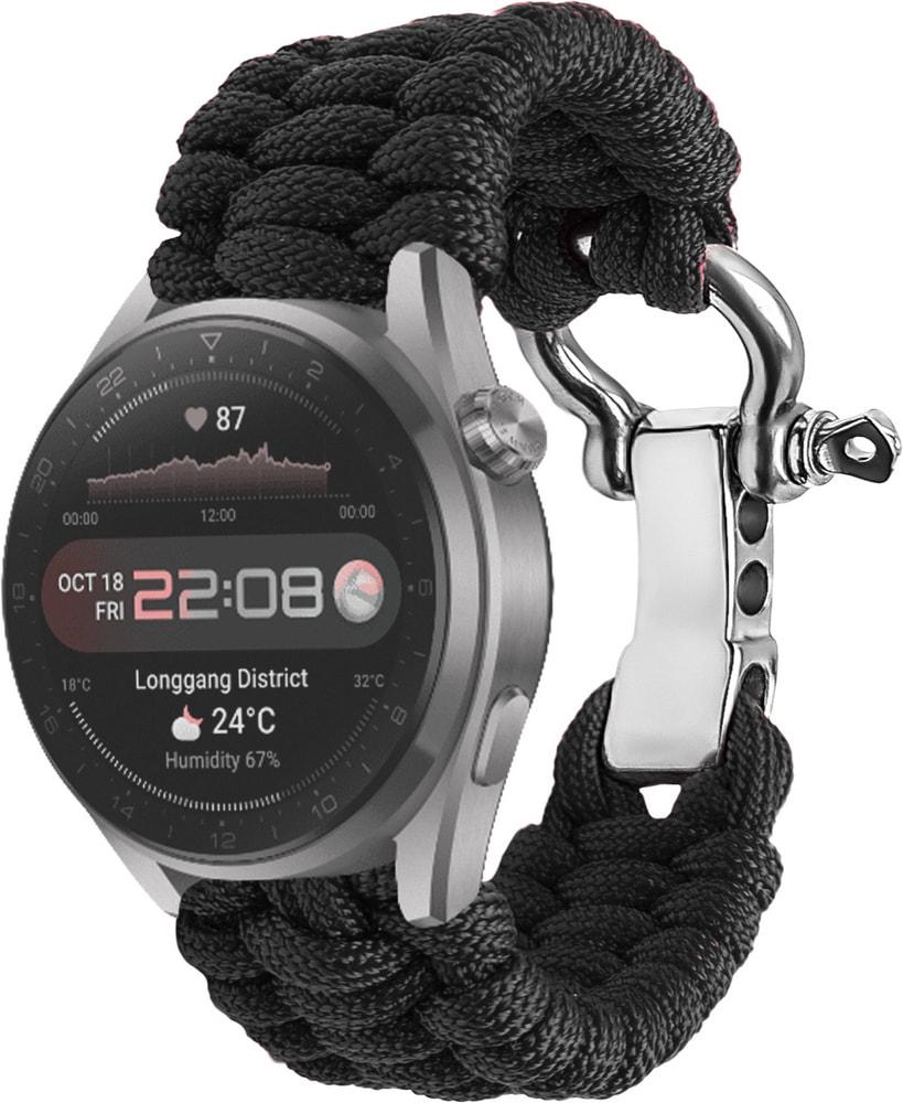 Ремешок из Паракорда Ruper для Huawei Watch 3 Pro (22mm) Black (30809-2B)