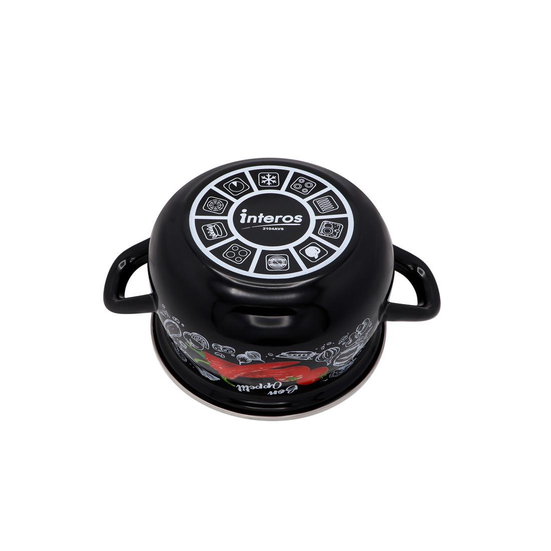 Кастрюли эмалированные Interos Перец 3 шт. - фото 4