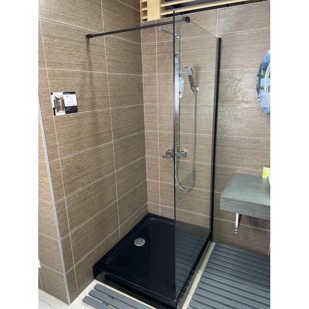 Перегородка душа Aqua-World WALK-IN WL100S Tr 1000х1900 мм Чорний матовий - фото 2 Перегородка душа Aqua-World WALK-IN WL100S Tr 1000х1900 мм Чорний матовий - фото 2