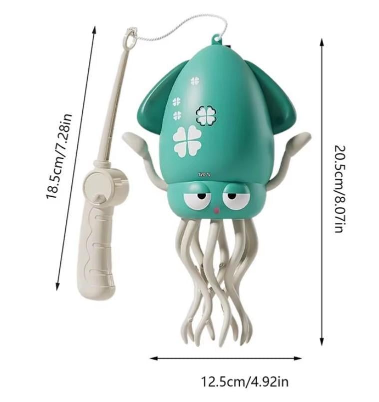 Интерактивная игрушка для детей Tummy Time Кальмар танцующий Зеленый (2104618659) - фото 4