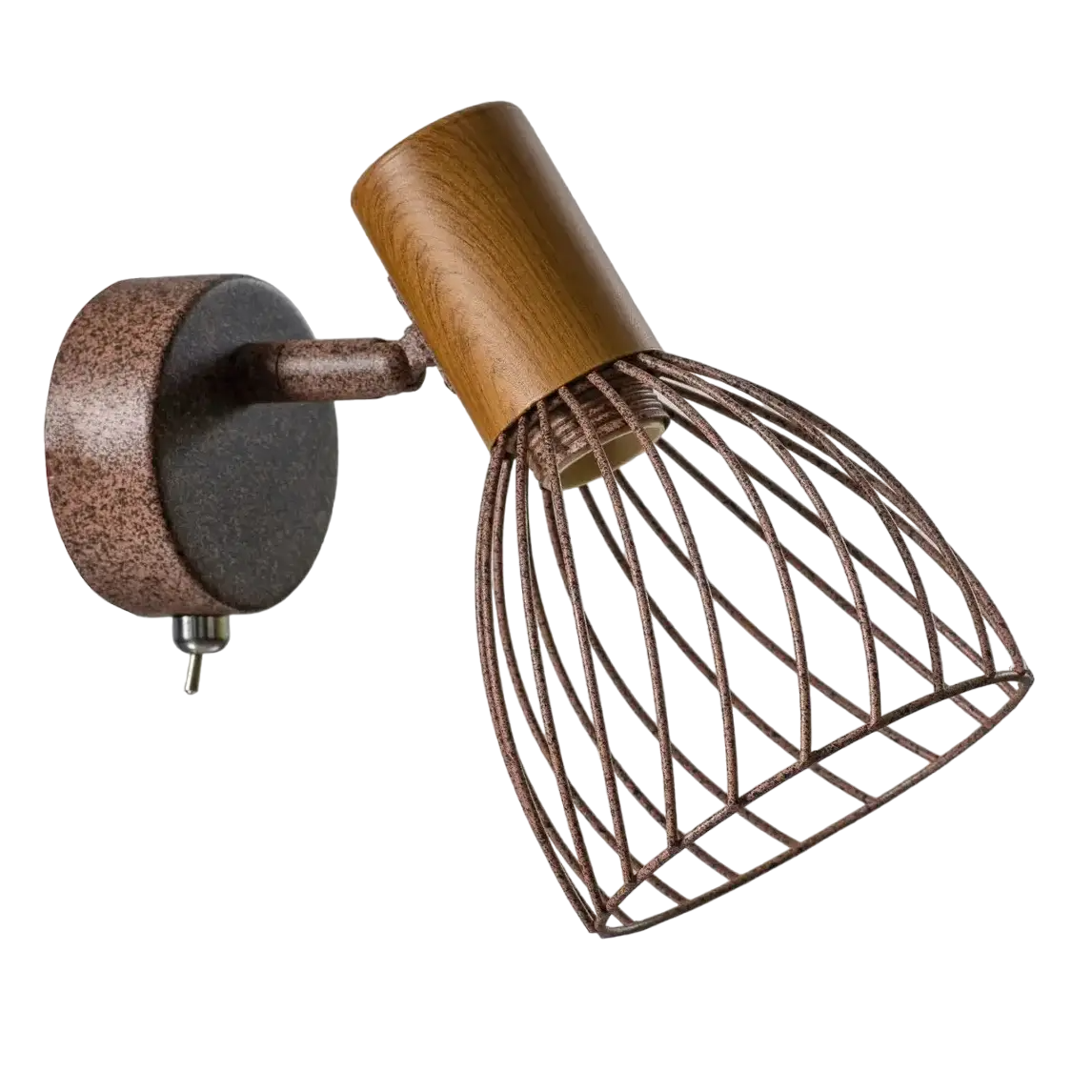 Бра Svet с металлическим поворотным плафоном на одну лампу Е14 Коричневый (C44-1 CRG) Бра Svet с металлическим поворотным плафоном на одну лампу Е14 Коричневый (C44-1 CRG)