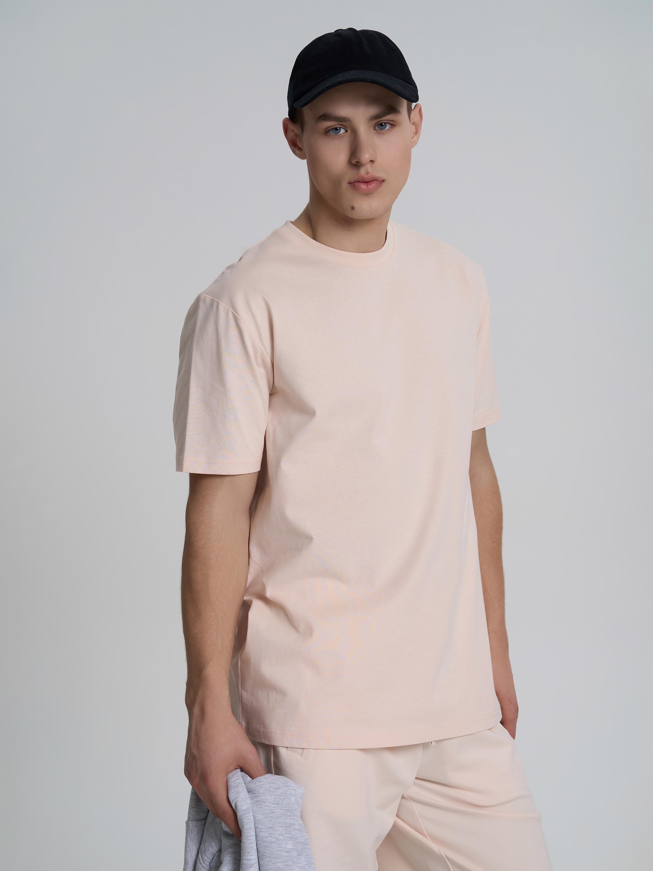 Футболка мужская однотонная ROZA 231101 2XL Бежевый (4824005721496) Футболка мужская однотонная ROZA 231101 2XL Бежевый (4824005721496)