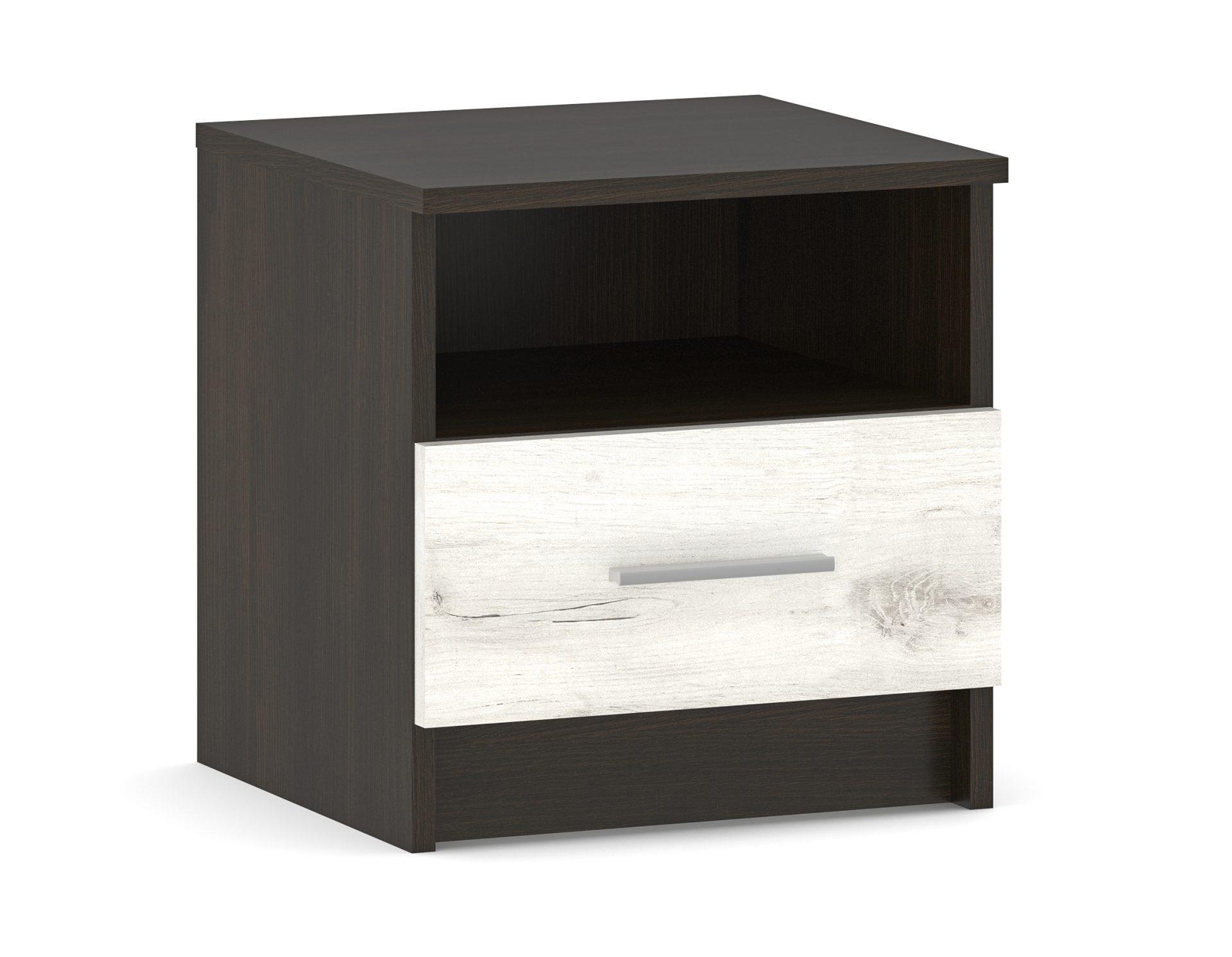 Спальня комплект Мебель Сервис Арамис ДСП зеркало/ортопедические ламели Венге темный/Дуб крафт Белый - фото 5