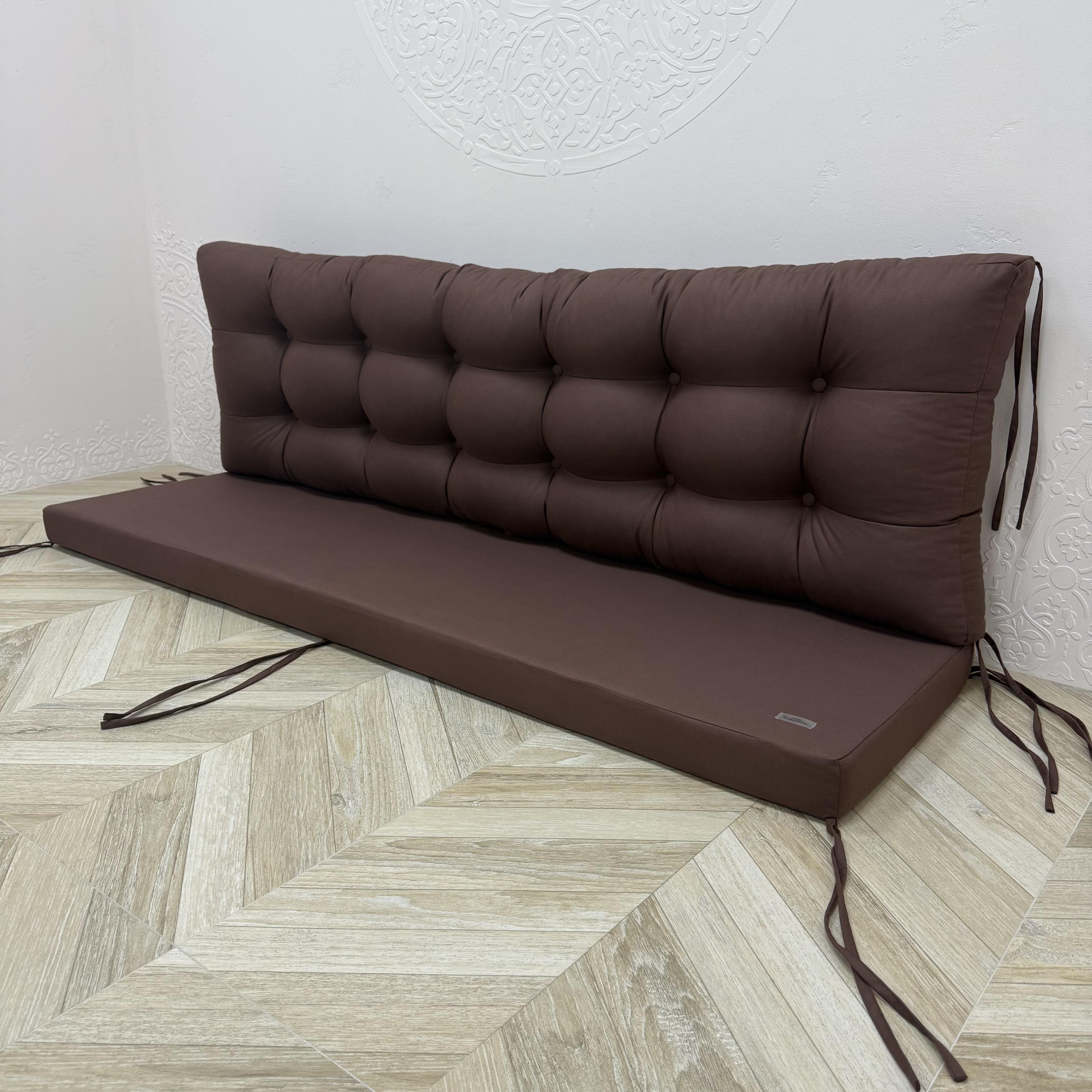Комплект матрас Comfort Home со спинкой на поддоны/качели/каркасы/садовая мебель 120х60х40х8 см