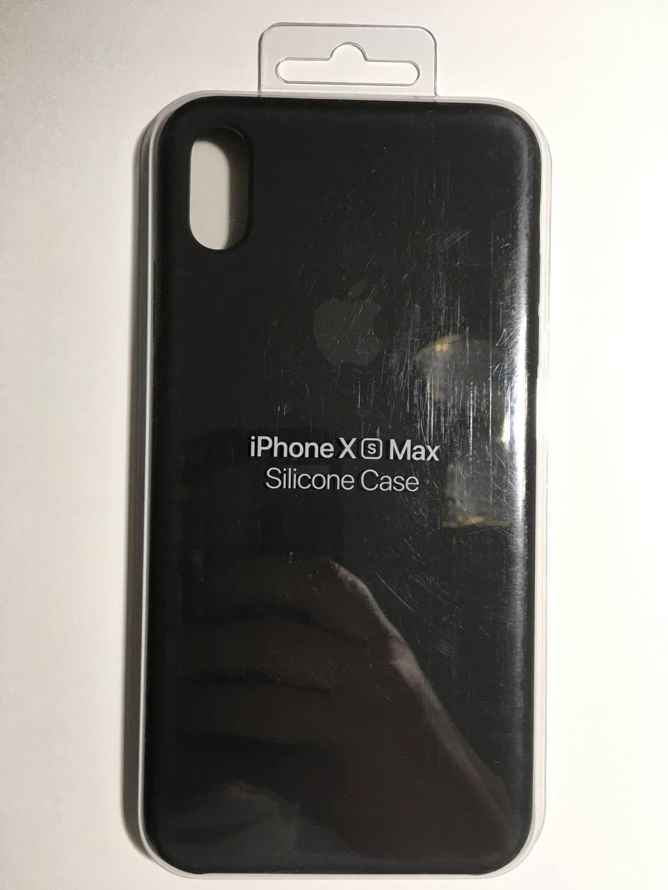 Чохол силіконовий оригінальний Silicone Case MRWE2ZM/A для Apple Iphone XS Max (6.5") Black - фото 3