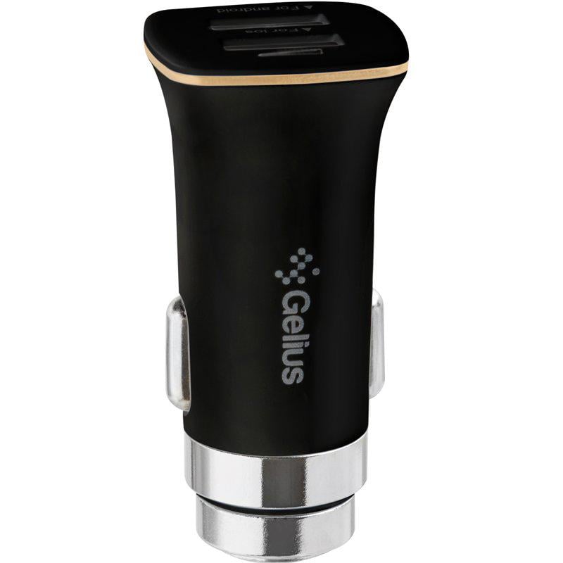 Зарядний пристрій автомобільний Gelius Apollo GP-CC01 2USB 3,1A 15W Black (92660)