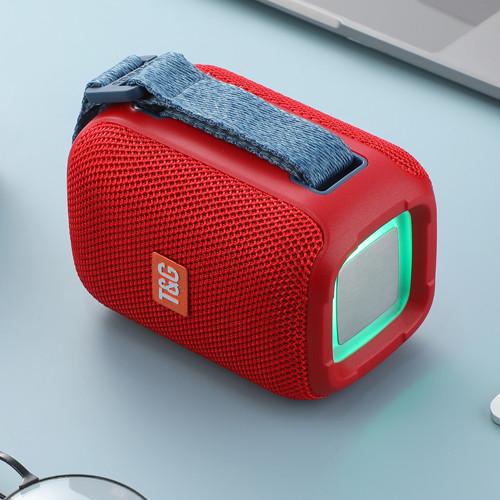 Колонка портативна Bluetooth TG339 RGB/FM/TWS 5W Red (2135321716) - фото 6