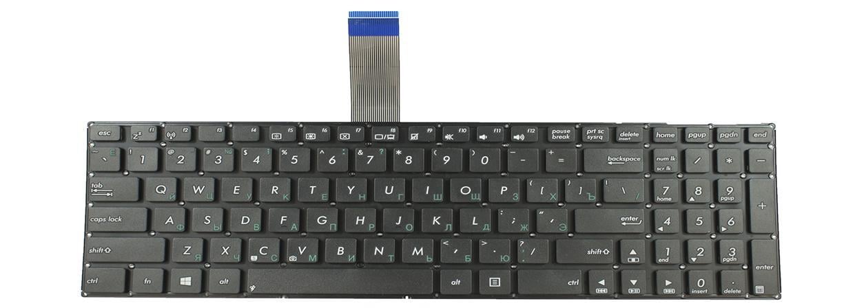 Клавиатура для ноутбука Asus R751 R751JN матовый (0KNB0-610ARU00)