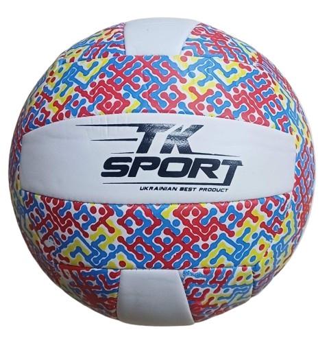 Мяч волейбольный TK Sport с рисунком Белый (C 70352)