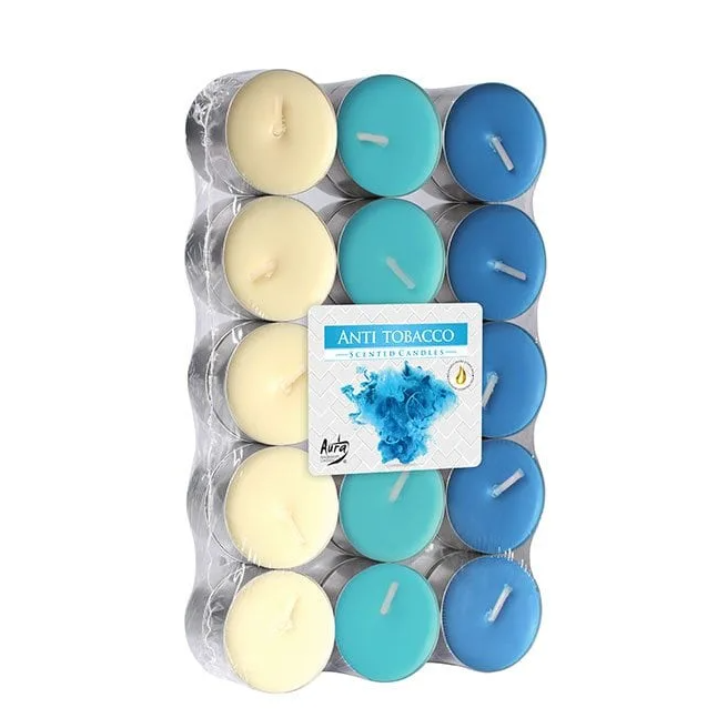 Свеча-таблетка ароматическая Flora Bispol микс Антитабак D-3,9 см 30 шт. (27513)