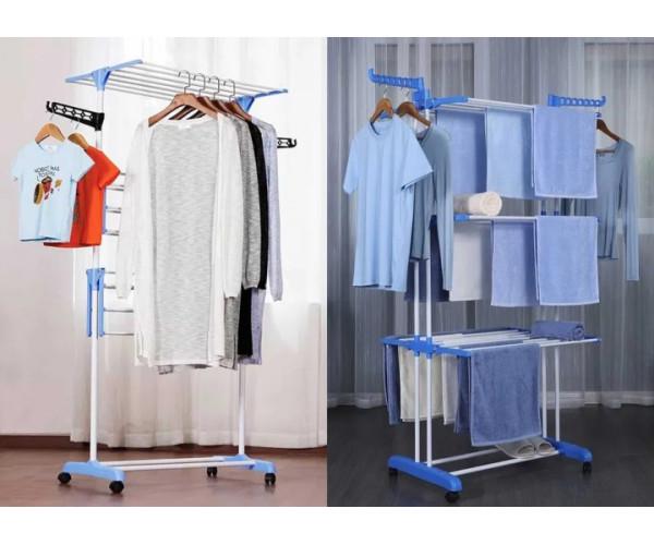 Сушарка для білизни речей одягу складна Garment Rack GR-A трирівнева до 40 кг - фото 6