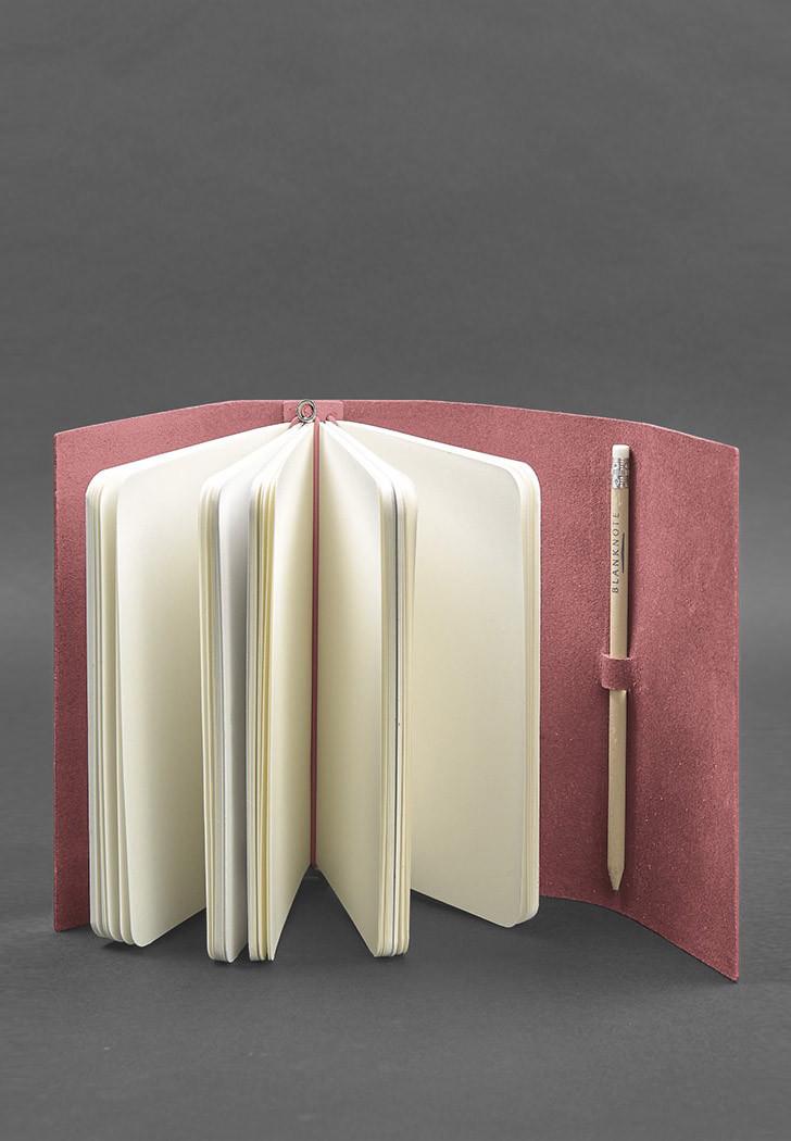 Блокнот жіночий шкіряний Софт-бук 1.0 Рожевий (A-026923) - фото 3