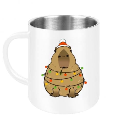 Чашка Копибара рождественская металлическая (15694900-1-193534)