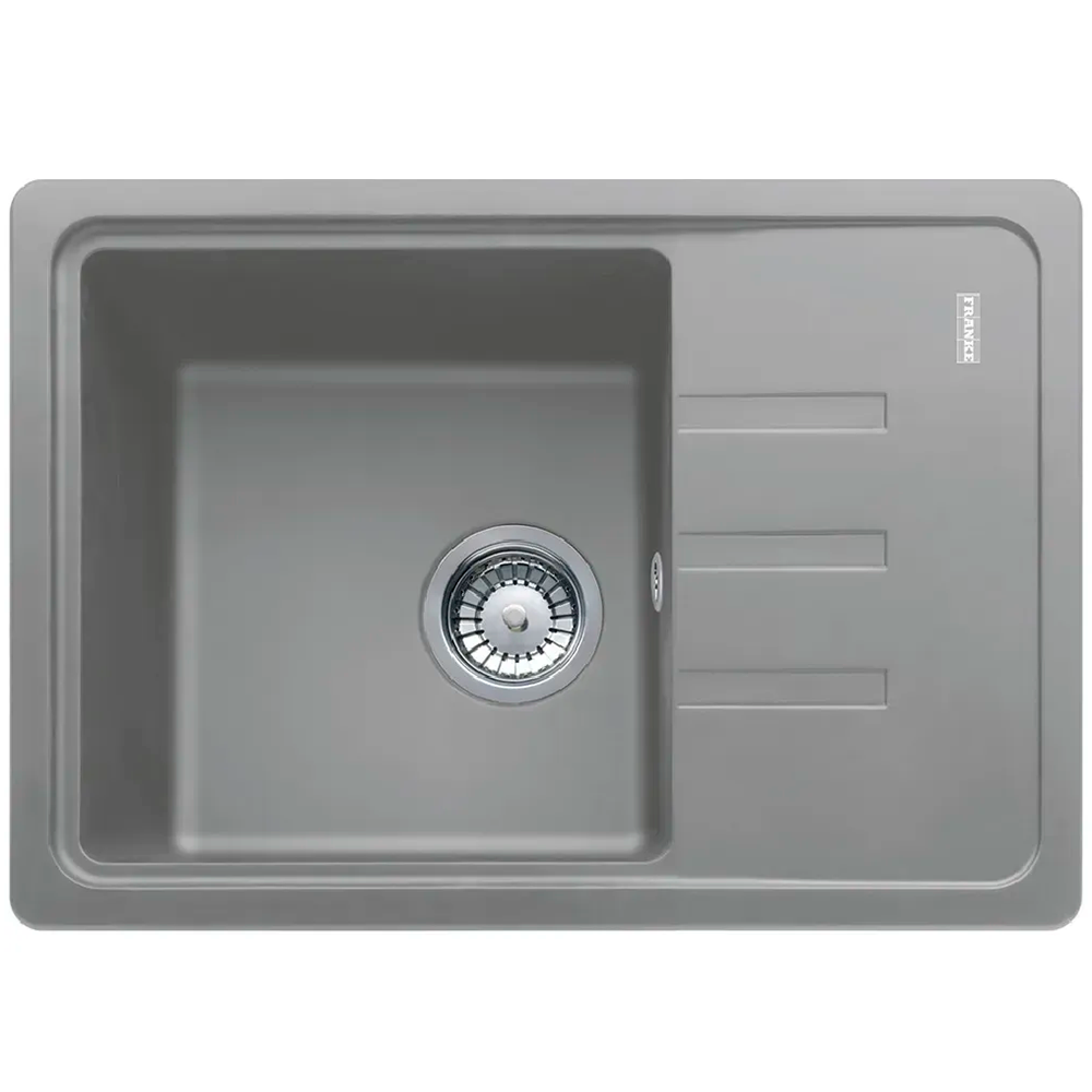 Мойка кухонная с крылом Franke Malta BSG 611-62 прямоугольная фрагранит 620х435 мм Stone Grey (114.0575.042)