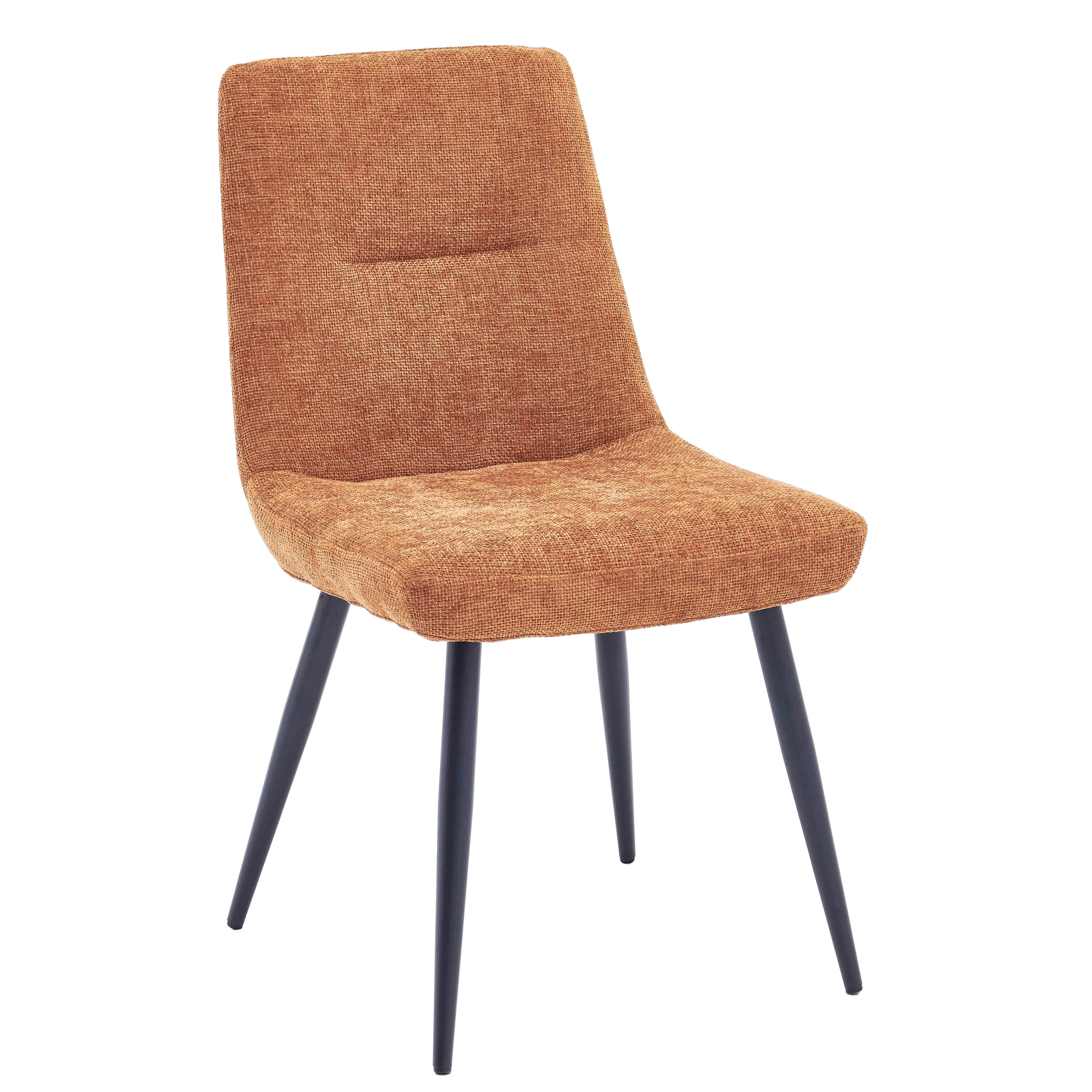 Стул кухонный Intarsio KIWI ткань Черный/Терракотовй