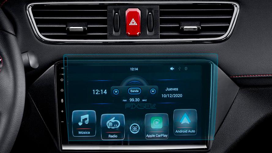 Стекло защитное Pixsel гибридный глянец на монитор JAC JS2 10,1“ 2021