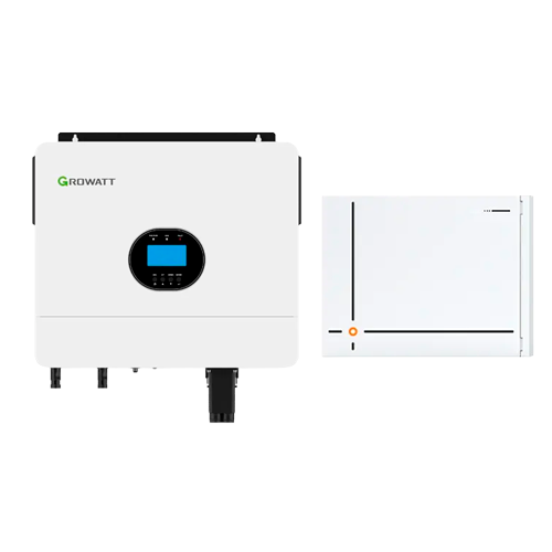 Комплект автономного энергообеспечения Growatt SPF 6000 ES Plus 6kW и Pytes V12 11,78kWh White (34965221)