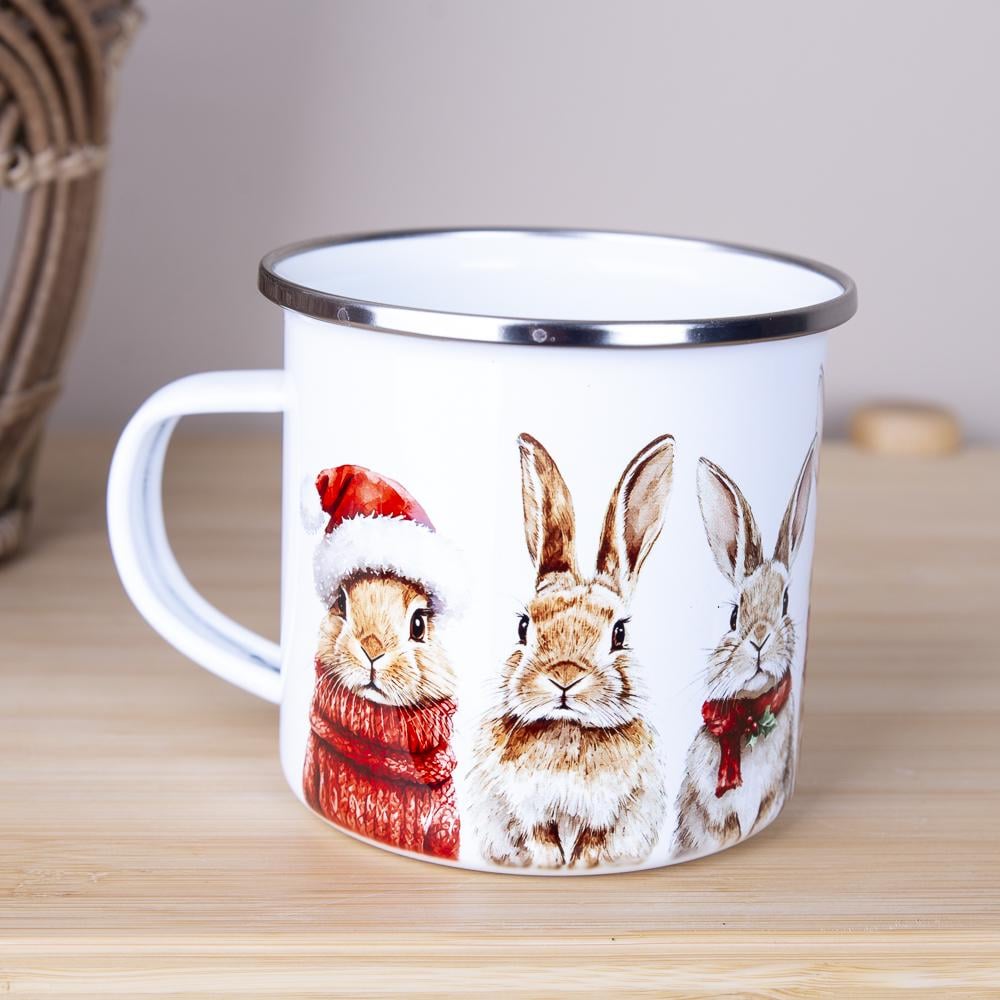 Чашка металлическая Зайчики (4201-1)