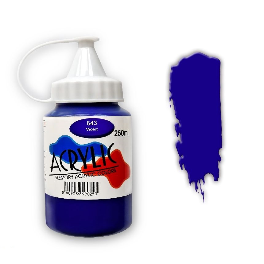 Краска акриловая Memory professional 250 мл Фиолетовый