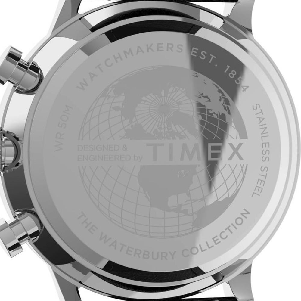Наручные часы мужские Timex Waterbury Classic Chrono кварцевые Silver (Tx2u88100) - фото 4